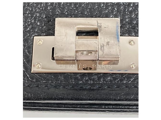 Hermès Borsa Messenger Victoria con Patta HERMES Nero - vista 9