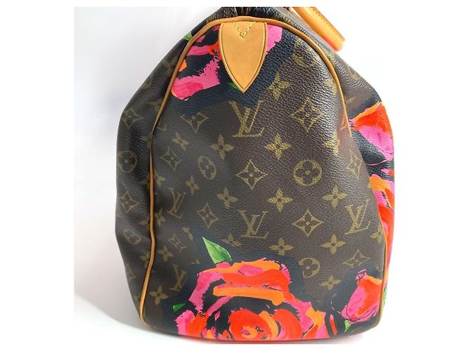 Borsa da viaggio Keepall 50 Monogram Rose Louis Vuitton Marrone Rosa Monogramma - vista 2