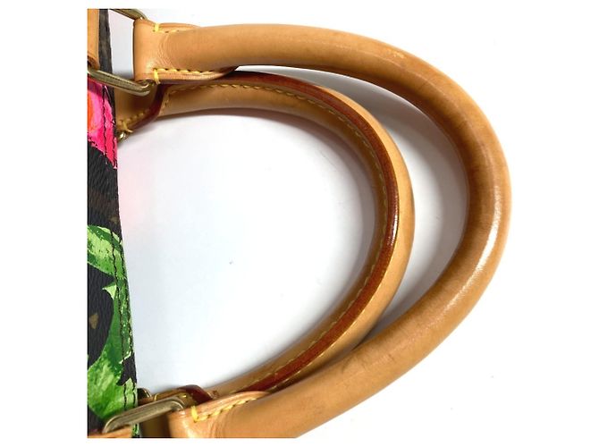 Borsa da viaggio Keepall 50 Monogram Rose Louis Vuitton Marrone Rosa Monogramma - vista 7