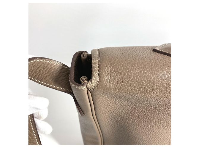 Borsa Messenger con Patta Victoria di Hermès Marrone - vista 12