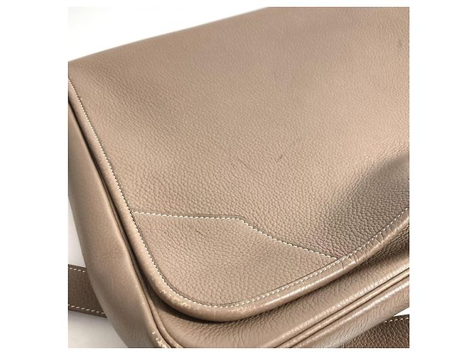 Borsa Messenger con Patta Victoria di Hermès Marrone - vista 18