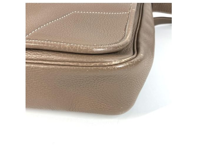 Borsa Messenger con Patta Victoria di Hermès Marrone - vista 6