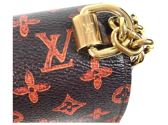 Borsa Cat Sack Twist MM in Monogramma Louis Vuitton Marrone Arancione - vista 13