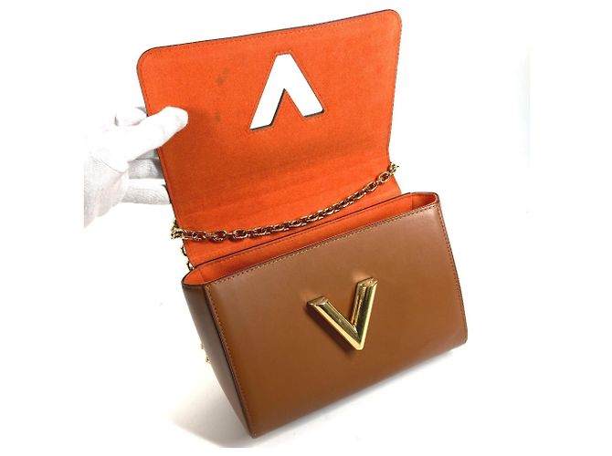 Borsa Cat Sack Twist MM in Monogramma Louis Vuitton Marrone Arancione - vista 14