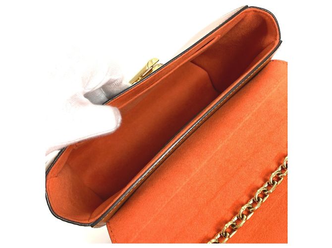 Borsa Cat Sack Twist MM in Monogramma Louis Vuitton Marrone Arancione - vista 16