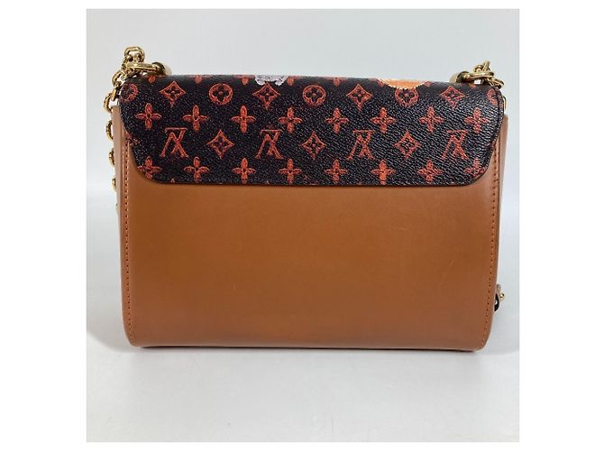 Borsa Cat Sack Twist MM in Monogramma Louis Vuitton Marrone Arancione - vista 3