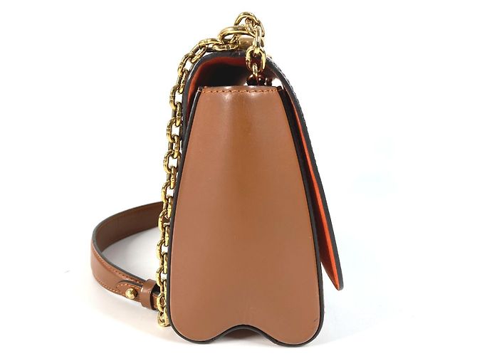 Borsa Cat Sack Twist MM in Monogramma Louis Vuitton Marrone Arancione - vista 4