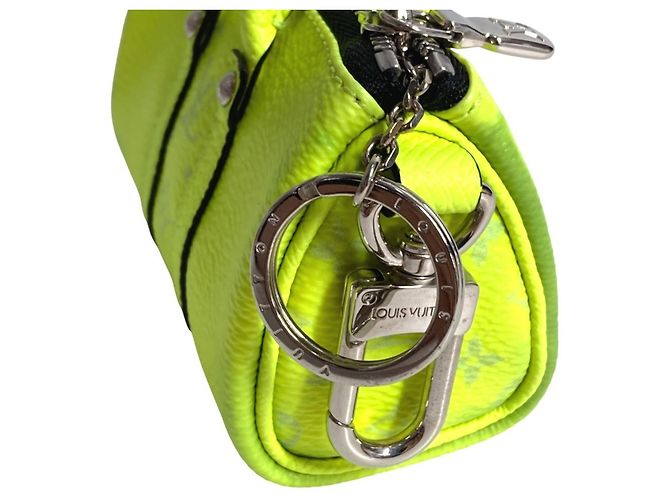 Keepall Llavero charm Taiga Rama de Louis Vuitton Amarillo - vista 5