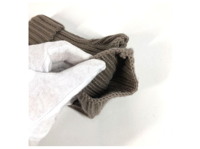 Grau Fingerlose Handschuhe von Hermès Braun - Ansicht 5