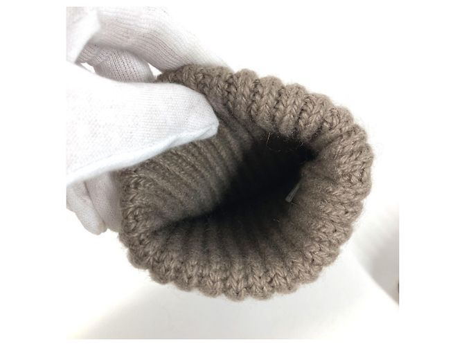 Grau Fingerlose Handschuhe von Hermès Braun - Ansicht 6