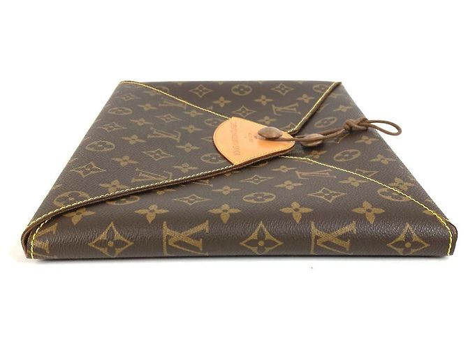 Klassische Monogram Clutch Tasche von Louis Vuitton Braun - Ansicht 5