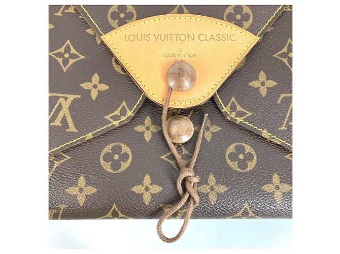 Klassische Monogram Clutch Tasche von Louis Vuitton Braun - Ansicht 7