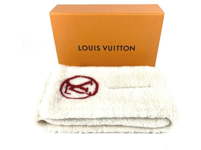Stola Monogram Flower Louis Vuitton Bianco Rosso - vista 7