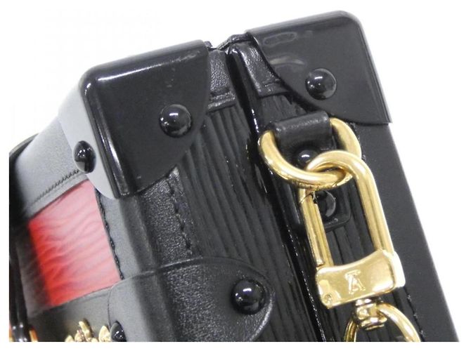 Borsa a Spalla Petite Malle Epi Louis Vuitton Rosso - vista 10