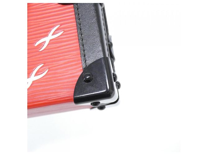 Borsa a Spalla Petite Malle Epi Louis Vuitton Rosso - vista 4