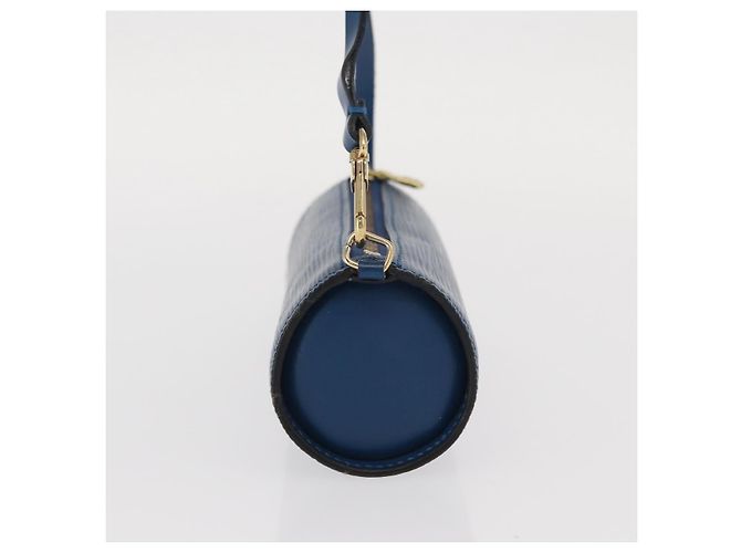 Pochette Soufflot in pelle Epi Louis Vuitton Blu - vista 3