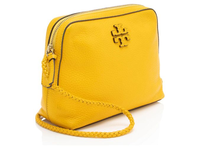 Borsa a tracolla in pelle Taylor di Tory Burch Giallo - vista 2