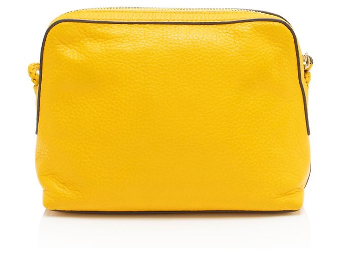 Borsa a tracolla in pelle Taylor di Tory Burch Giallo - vista 3
