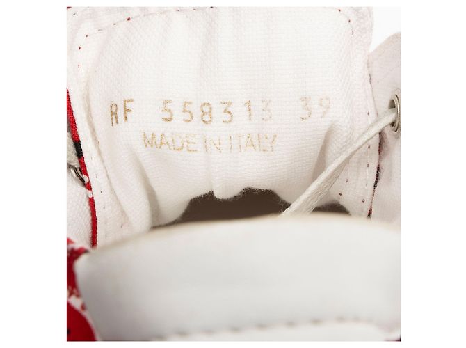 Saint Laurent Canvas Bedford Low Top Sneakers Rot - Ansicht 4