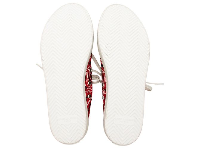 Saint Laurent Canvas Bedford Low Top Sneakers Rot - Ansicht 6