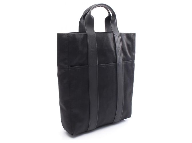 Hermès Acapulco Cabas MM Ledertasche Schwarz - Ansicht 3