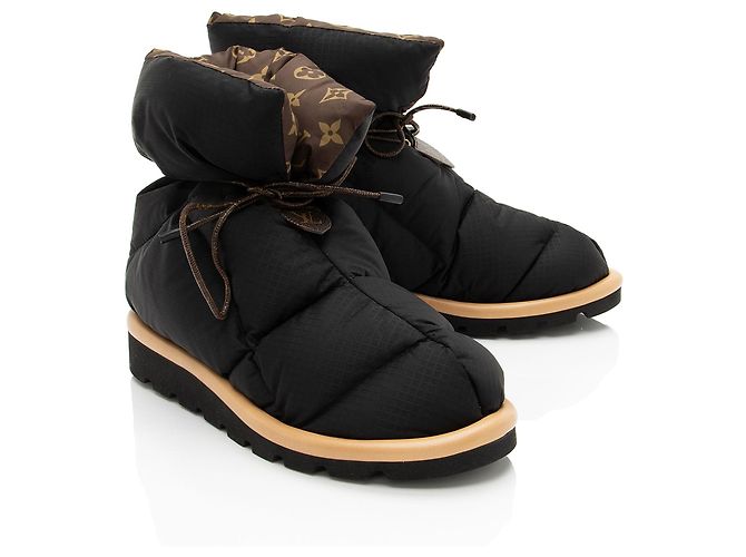 Botas de confort de nylon Monogram Louis Vuitton - Talla 7 / 37 Negro - vista 2