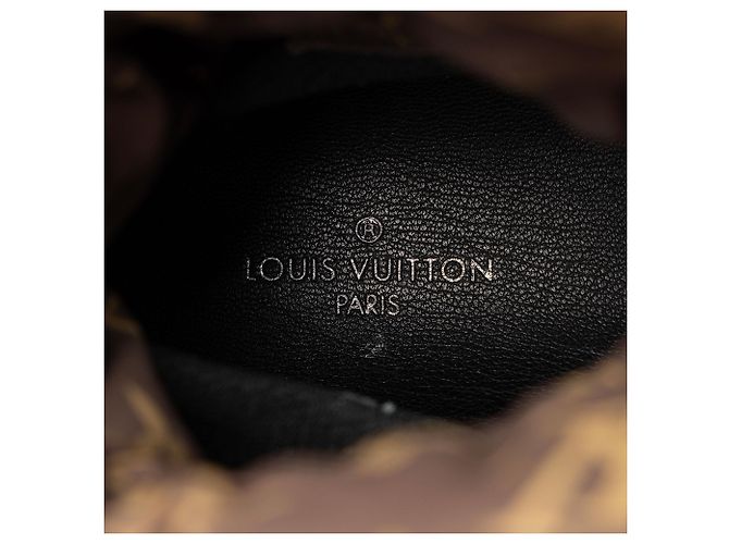 Botas de confort de nylon Monogram Louis Vuitton - Talla 7 / 37 Negro - vista 7