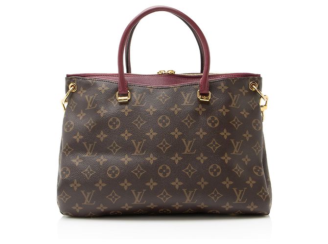 Borsa Pallas in tela Monogram Louis Vuitton Marrone - vista 3