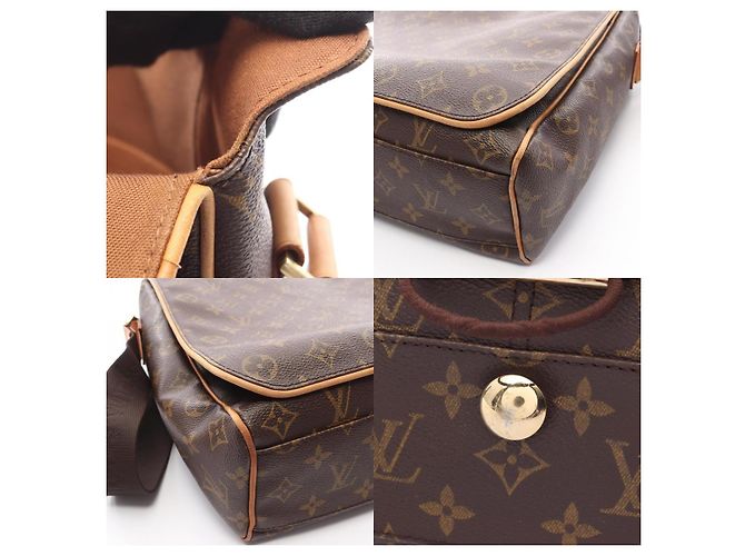 Borsa a Spalla Abbesses Monogramma Louis Vuitton Marrone - vista 5