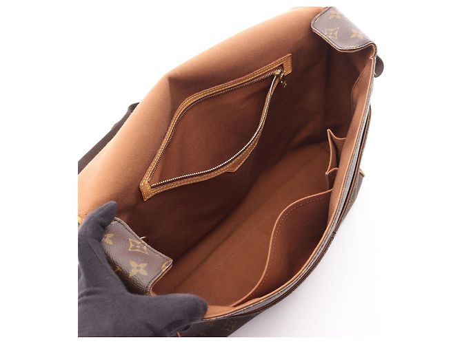 Borsa a Spalla Abbesses Monogramma Louis Vuitton Marrone - vista 9