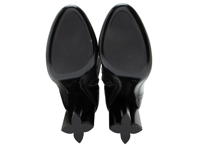 Botas altas de cuero Louis Vuitton Silhouette Negro - vista 6