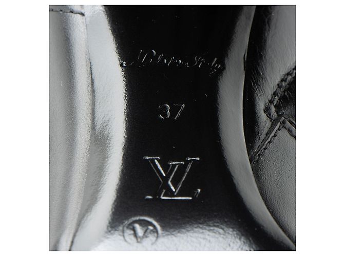 Botas altas de cuero Louis Vuitton Silhouette Negro - vista 8