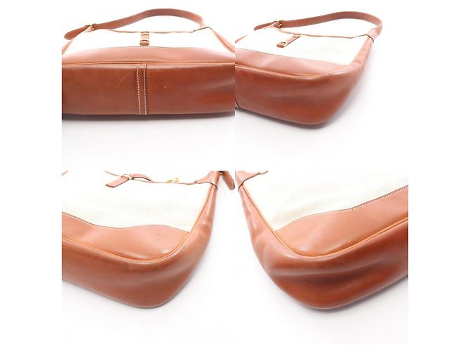 Hermès Borsa a Spalla in Tela e Pelle Hermes Trim 31 Marrone - vista 3