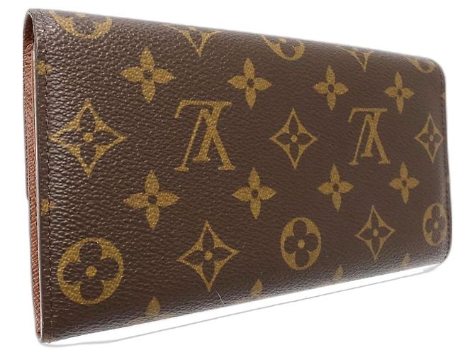 Portafoglio Lungo Monogramma Sarah di Louis Vuitton Marrone - vista 3