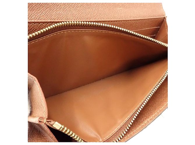 Portafoglio Lungo Monogramma Sarah di Louis Vuitton Marrone - vista 8