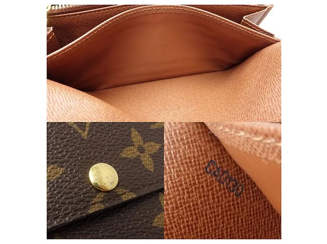 Portafoglio Lungo Monogramma Sarah di Louis Vuitton Marrone - vista 9