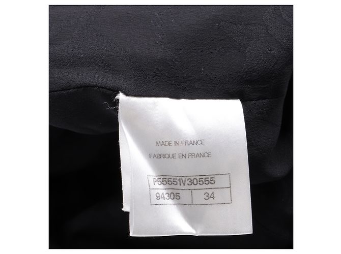Timeless Chanel Zip Medaillon Jacke aus schwarzer Wolle - Ansicht 6