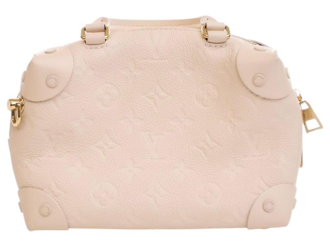 Louis Vuitton Monogram Empreinte Petite Malle Souple Bianco - vista 4