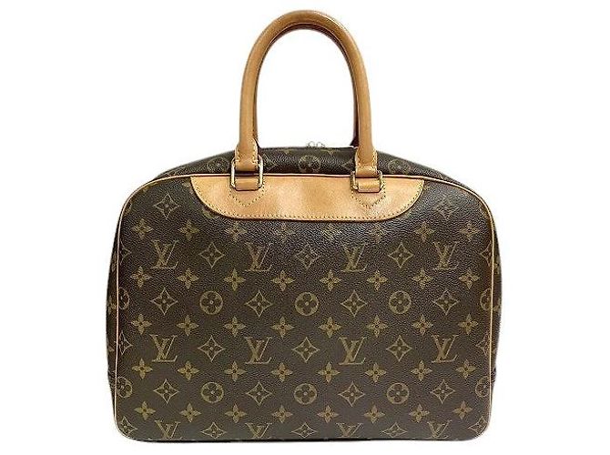Bolso de mano Monograma Deauville Louis Vuitton Castaño - vista 2