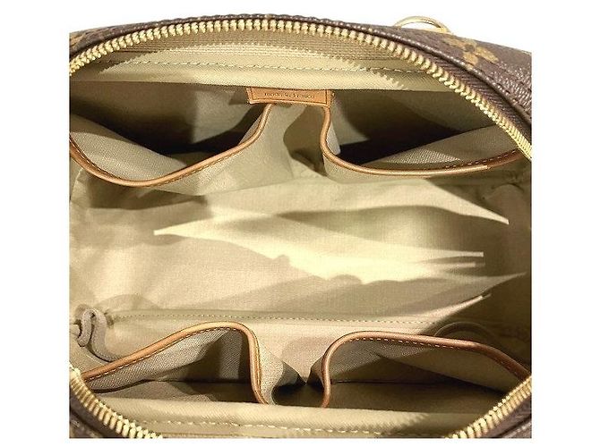 Bolso de mano Monograma Deauville Louis Vuitton Castaño - vista 6