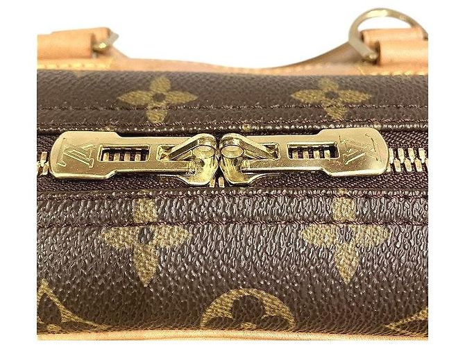 Bolso de mano Monograma Deauville Louis Vuitton Castaño - vista 7