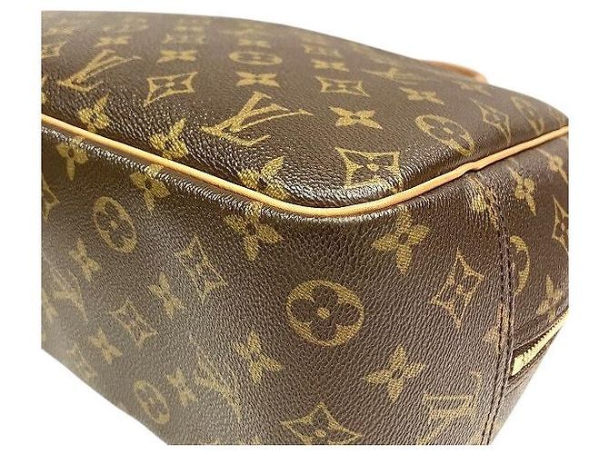 Bolso de mano Monograma Deauville Louis Vuitton Castaño - vista 8