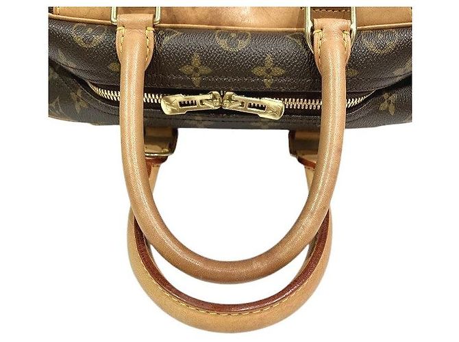 Bolso de mano Monograma Deauville Louis Vuitton Castaño - vista 9