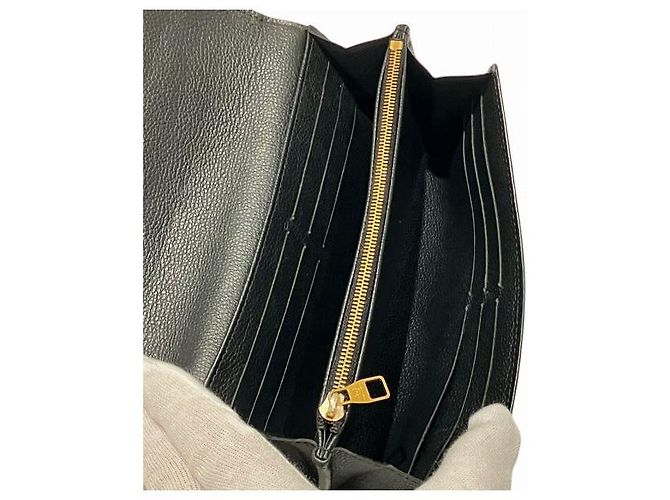 Portafoglio Lungo Sarah Monogram Empreinte di Louis Vuitton Nero - vista 6