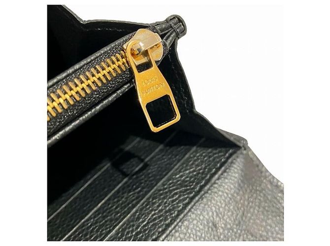 Portafoglio Lungo Sarah Monogram Empreinte di Louis Vuitton Nero - vista 8