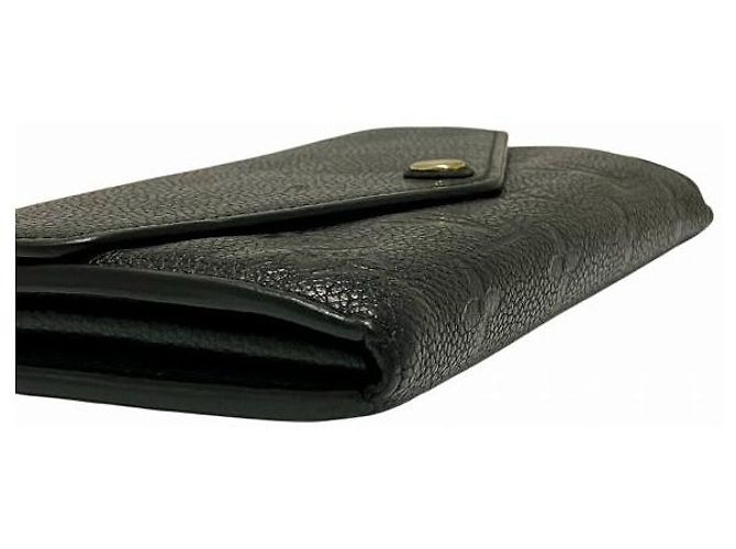 Portafoglio Lungo Sarah Monogram Empreinte di Louis Vuitton Nero - vista 9