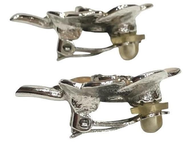 Orecchini Coco Mark di Chanel Argento Metallico - vista 2