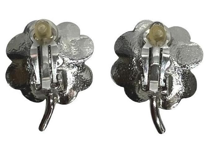 Orecchini Coco Mark di Chanel Argento Metallico - vista 3