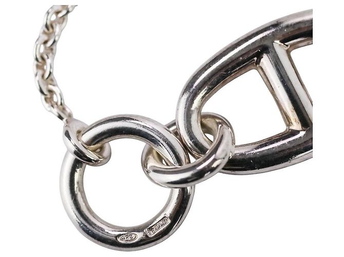 Collana in argento 925 Amuleto Chaîne d'Ancre Hermès Metallico - vista 8