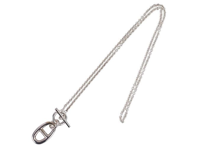 Collana in argento 925 Amuleto Chaîne d'Ancre Hermès Metallico - vista 9